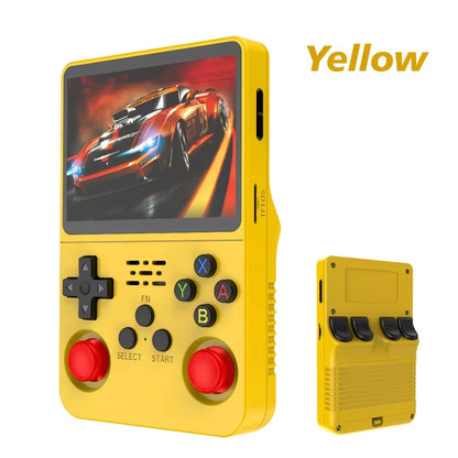 R36S Retro Video Handheld Game Console Linux System 3.5 in IPS Screen 3000Mah Battery 64G/128G TF Card Preinstalled Games